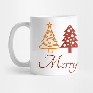 Merry Christmas trees design Mug